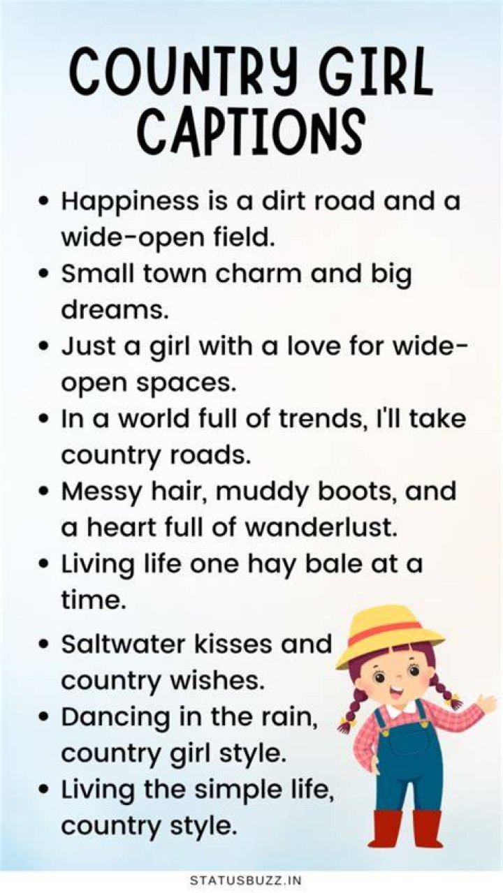 Country Girl Captions: Express Your Inner Cowboy with These Creative Phrases