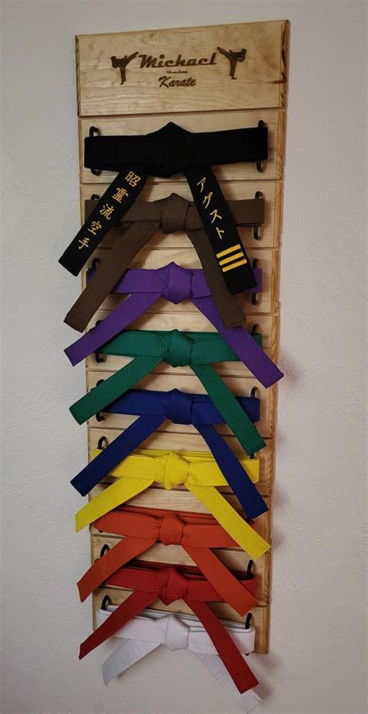 Display Your Martial Arts Achievements with a Personalized Karate Belt Display